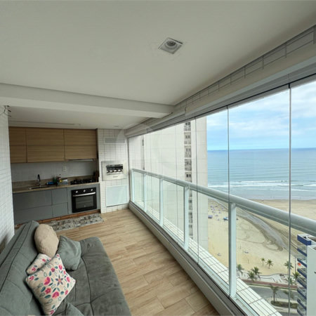 Apartamento à venda com 2 quartos, sendo 1 suíte,  em Boqueirão, Praia Grande, SP