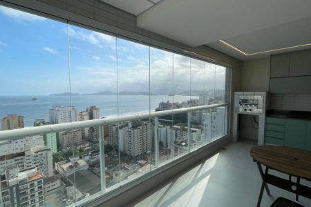 Apartamento com 2 dormitórios à venda, 100 m² por R$ 2.300.000,00 - Aparecida - Santos/SP