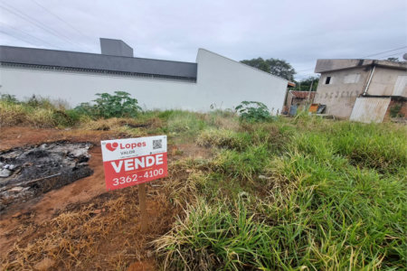 Terreno à venda 262m² prolongamento do jardim das torres