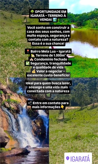 Terreno à venda em Aguas de Igaratá, Igaratá, SP