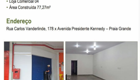 Loja Comercial para locação, Mirim, Praia Grande - LO0009.