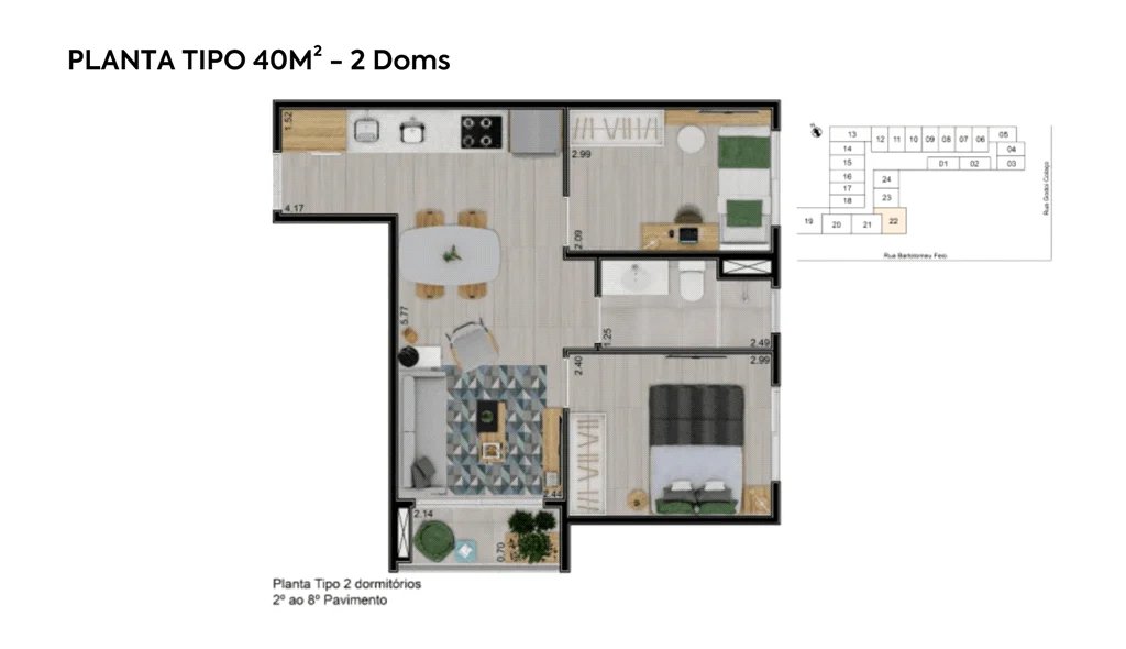 Apartamento à venda com 2 quartos em Vila Cordeiro, São Paulo, SP