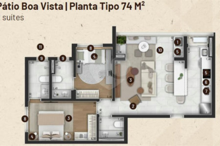Apartamento à venda com 1 suíte em Jardim do Paço, Sorocaba, SP