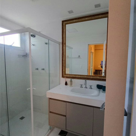 Apartamento Residencial para locação, Boqueirão, Santos - AP0256.