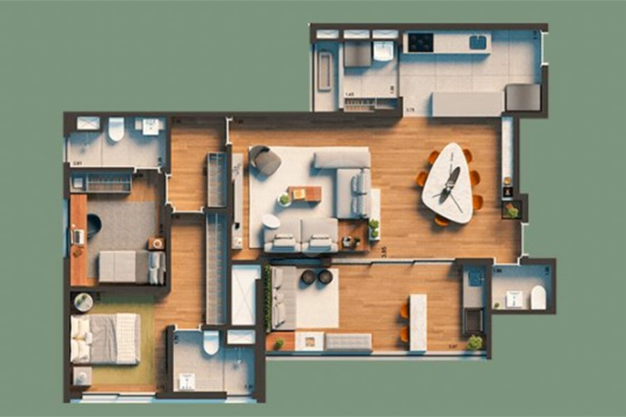 Apartamento à venda com 3 quartos em Vila Clementino, São Paulo, SP