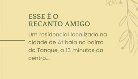 Terreno à venda no condomínio Residencial Recanto Amigo, Atibaia - SP