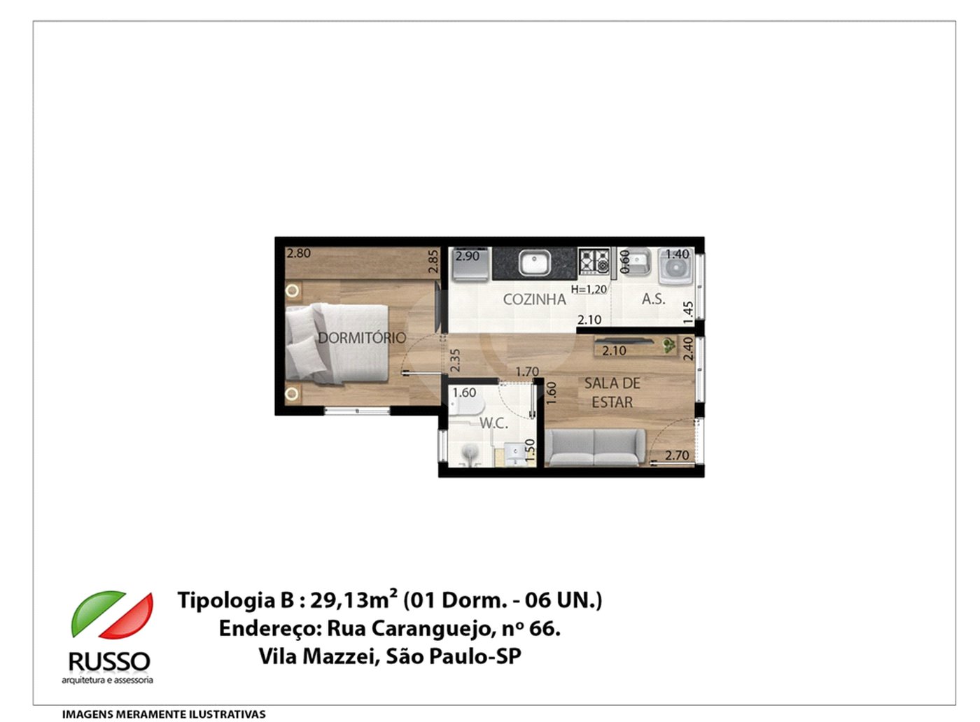 Apartamento à venda com 1 quarto em Tucuruvi, São Paulo, SP