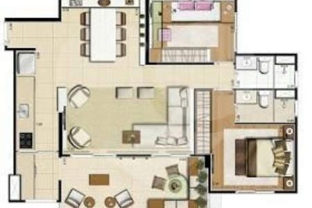 Apartamento à venda com 3 quartos, sendo 1 suíte,  em Vila Anastácio, São Paulo, SP