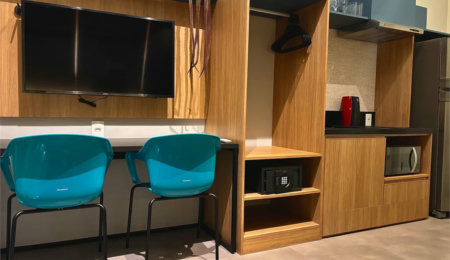 Studio à venda ou para alugar com 1 suíte em Jardim das Acácias, São Paulo, SP