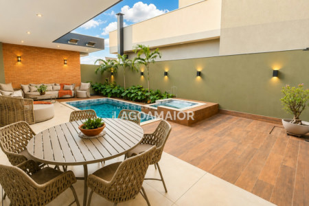Casa à venda com 4 quartos, sendo 4 suítes, no condomínio Residencial Villa Dumont, Três Lagoas - MS