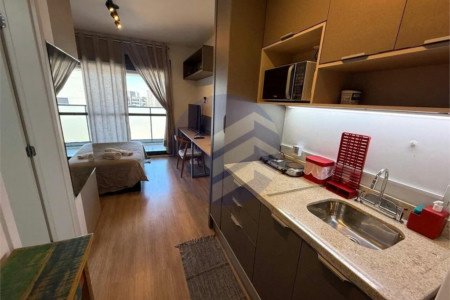 Studio à venda ou para alugar com 1 quarto, sendo 1 suíte, em Brooklin, São Paulo - SP