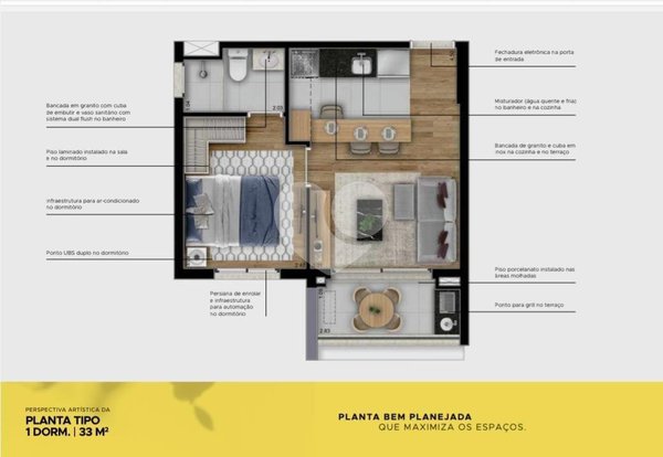Apartamento 33m² 1