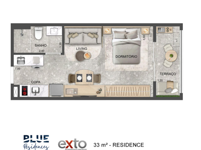 Apartamento à venda com 1 suíte em Vila Sônia, São Paulo, SP