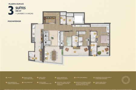 Apartamento à venda com 3 suítes em Água Branca, São Paulo, SP