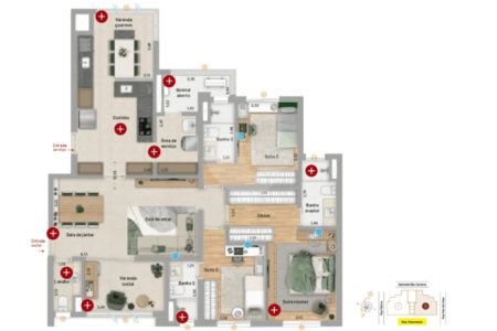 Apartamento à venda com 3 suítes em Santa Maria, Santo André, SP