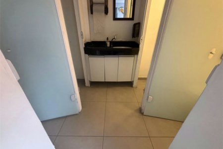 Sala Comercial para venda e locação, Estuário, Santos - SA0057.