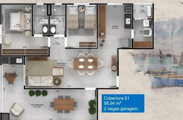 Apartamento 98m² 5