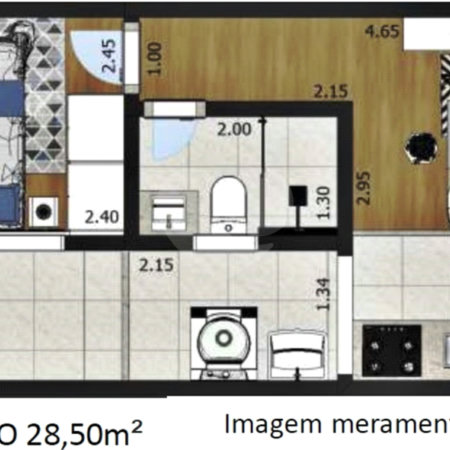 Apartamento à venda com 1 quarto em Santana, São Paulo, SP