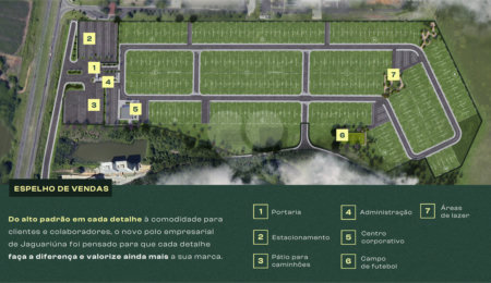 Terreno à venda no condomínio Spot One Parque Empresarial, Jaguariúna - SP