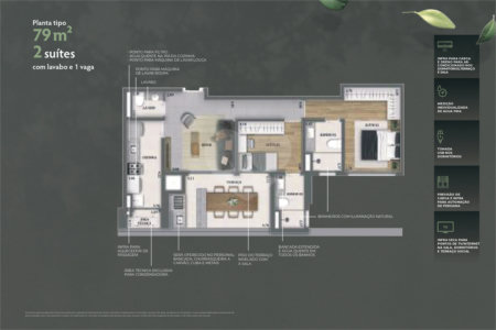 Apartamento à venda com 2 quartos, sendo 1 suíte, em Água Branca, São Paulo, SP