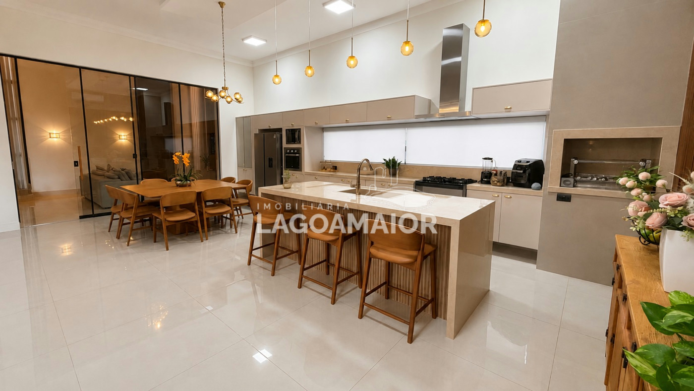 Casa à venda com 4 quartos, sendo 4 suítes, no condomínio Residencial Villa Dumont, Três Lagoas - MS