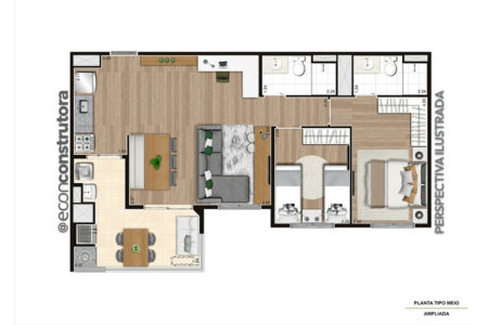 Apartamento à venda com 2 quartos, sendo 1 suíte,  em Jaguaré, São Paulo, SP