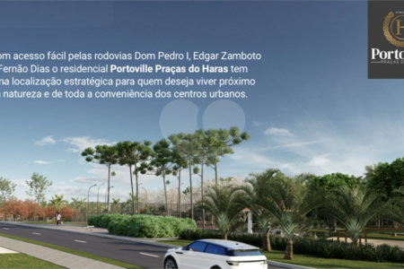 Terreno à venda no condomínio Portoville Praças do Haras, Atibaia - SP