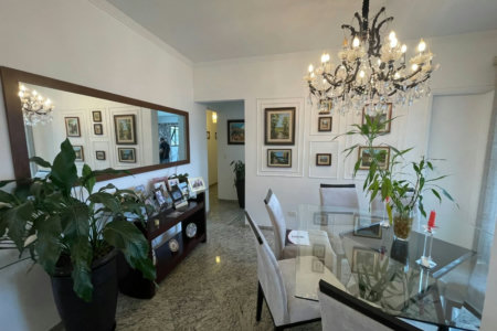 Apartamento 3 dormitórios com 2 suítes, 2 vagas demarcadas, no Embaré, Santos