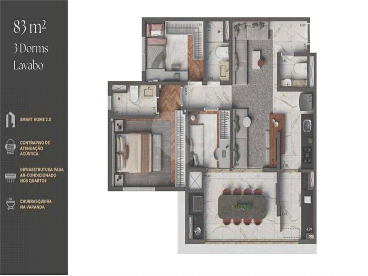 Apartamento à venda com 3 quartos, sendo 1 suíte, em Vila Dom Pedro I, São Paulo, SP