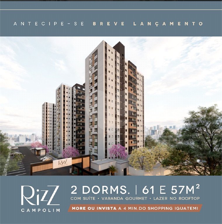Apartamento à venda com 2 quartos, sendo 1 suíte, em Parque Campolim, Sorocaba, SP