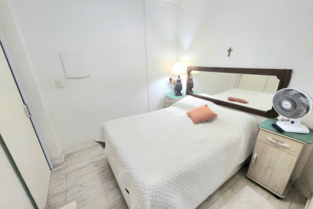 Apartamento 2 Dormitórios com Vista Mar, 1 Suíte e 50m da Praia – Santos
