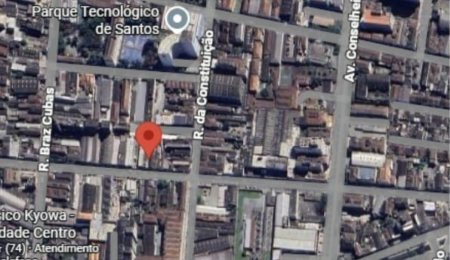 Terreno à venda por R$ 484.000,00 - Vila Nova - Santos/SP