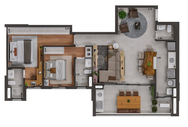 Apartamento 99m² 4