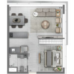 Apartamento à venda com 1 quarto em Vila Olímpia, São Paulo, SP