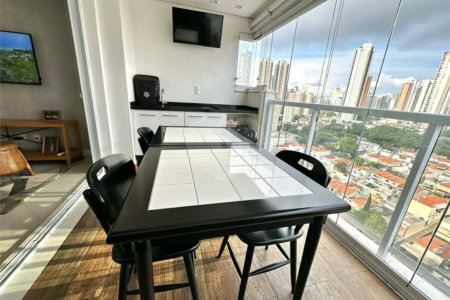 VENDA E LOCAÇÂO APARTAMENTO 54 M2 MOBILIADO NO ANÁLIA FRANCO - ANDAR ALTO