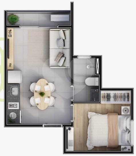 Apartamento 30m² 1