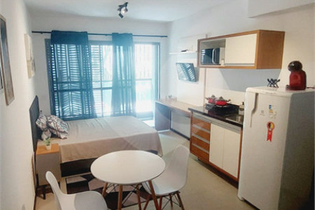 Studio com 27,61 m² a venda na Consolação com sacada