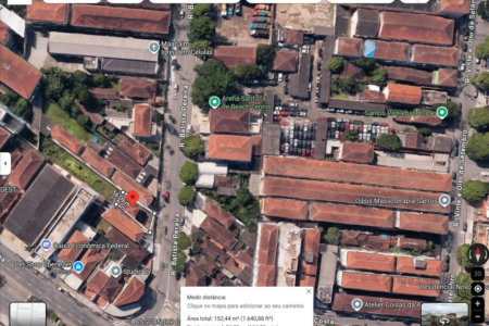 Terreno à venda, 692 m² por R$ 1.700.000,00 - Macuco - Santos/SP