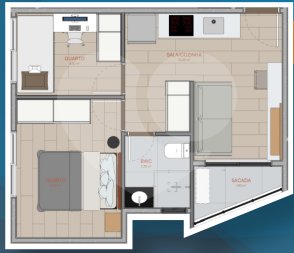 Apartamento 36m² 2
