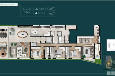 Apartamento à venda com 4 suítes em Jardim Paulista, São Paulo, SP