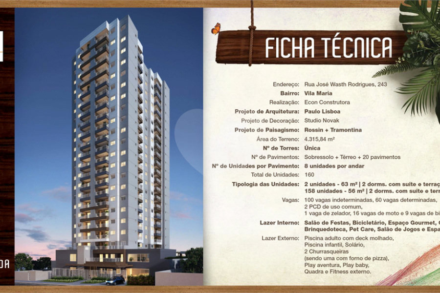 Apartamento à venda com 2 quartos, sendo 1 suíte, em Vila Maria, São Paulo, SP