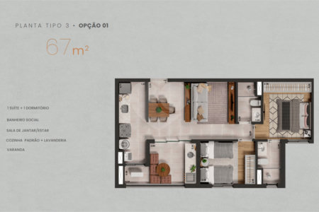 Apartamento à venda com 2 quartos, sendo 1 suíte,  em Jardim Maria José, Votorantim, SP