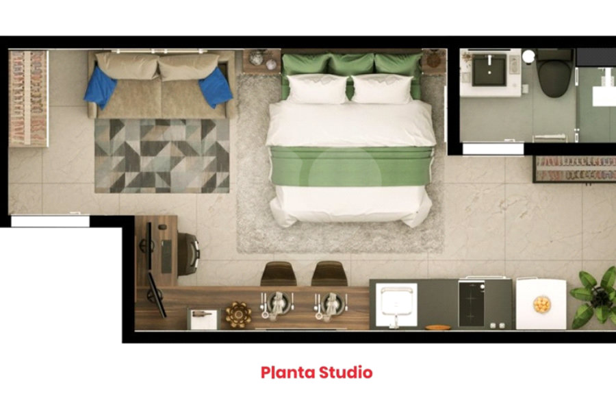 Studio à venda ou para alugar com 1 quarto em Santana, São Paulo, SP