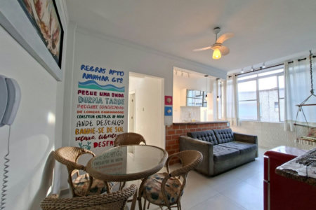 Apartamento com 1 dormitório à venda, 52 m² por R$ 450.000,00 - Aparecida - Santos/SP