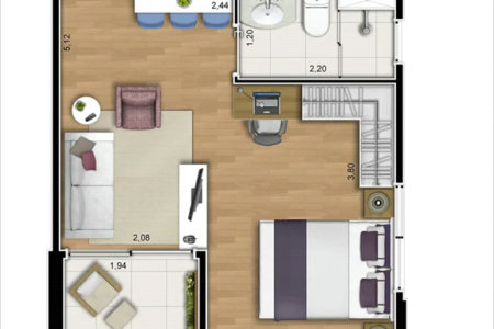 Apartamento à venda com 1 suíte em Vila Gomes, São Paulo, SP