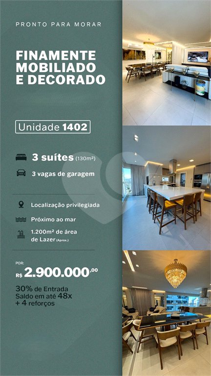 Apartamento à venda com 3 suítes em Balneário Perequê, Porto Belo, SC