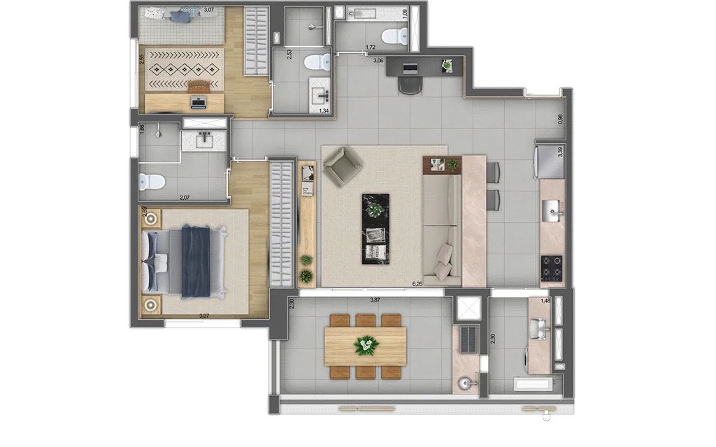 Apartamento à venda com 2 suítes em Pinheiros, São Paulo, SP