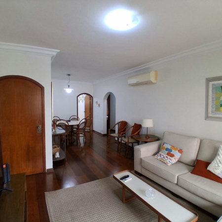 Apartamento com 3 dormitórios para alugar, 135 m² por R$ 6.500,00/mês - Pompéia - Santos/SP
