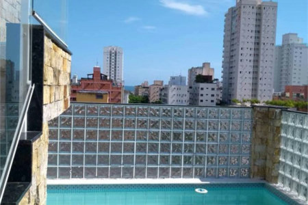 Cobertura com 4 dormitórios à venda, 279 m² por R$ 870.000,00 - Jardim Ana Maria - Guarujá/SP