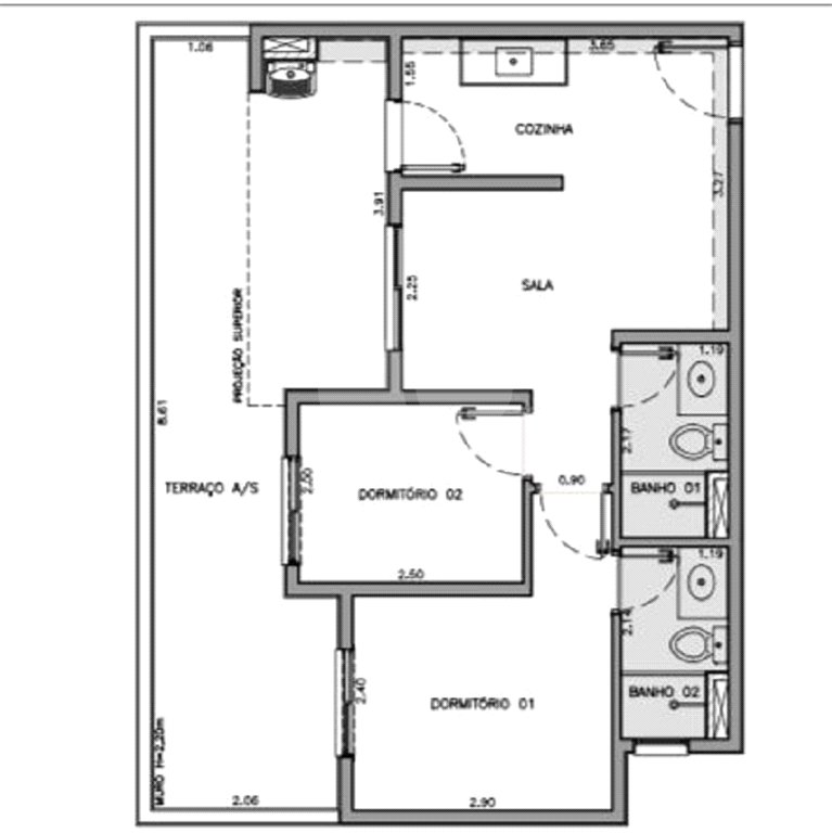 Apartamento à venda com 2 quartos, sendo 1 suíte, em Barra Funda, São Paulo, SP